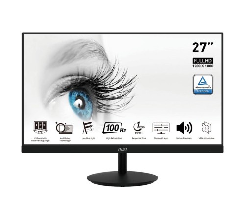 Монитор LCD PRO MP271A 27'' 16:9 1920х1080(FHD) IPS, nonGLARE, 100 Hz, 300 cd/m2, H178°/V178°, 1000:1, 1ms, VGA, HDMI, DP, Tilt, 1Y, Black (Мятая упаковка) Монитор LCD PRO MP271A 27'' 16:9 1920х1080(FHD) IPS, nonGLARE, 100 Hz, 300 cd/m2, H178°/V178°, 1000:1, 1ms, VGA, HDMI, DP, Tilt, 1Y, Black (Мятая упаковка)