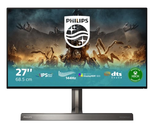 Монитор игровой 27'' 16:9 3840x2160(UHD 4K) Nano IPS, 144 Hz, 450cd/m2, 1000:1, 1ms, 3xHDMI, DP, USB-C, USB-Hub, Height adj, Tilt, Swivel, Speakers, Black Монитор игровой 27'' 16:9 3840x2160(UHD 4K) Nano IPS, 144 Hz, 450cd/m2, 1000:1, 1ms, 3xHDMI, DP, USB-C, USB-Hub, Height adj, Tilt, Swivel, Speakers, Black