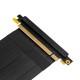 Кабель для корпуса/ Cable PCCooler PCI-Express4.0 PCIE 3.0/PCIE 4.0 X16 Graphics Card Extension Cable 185mm (PCI-E3.0 BK) Black