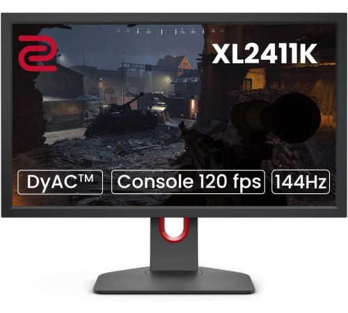 Мониторы/ Benq XL2411K 24'', 1920x1080, TN, 144Hz, 12M:1, 320cd, 1ms, 3xHDMI, DP, Speakers, FreeSync, Height adj 155, Pivot, 3Y, Black Мониторы/ Benq XL2411K 24'', 1920x1080, TN, 144Hz, 12M:1, 320cd, 1ms, 3xHDMI, DP, Speakers, FreeSync, Height adj 155, Pivot, 3Y, Black