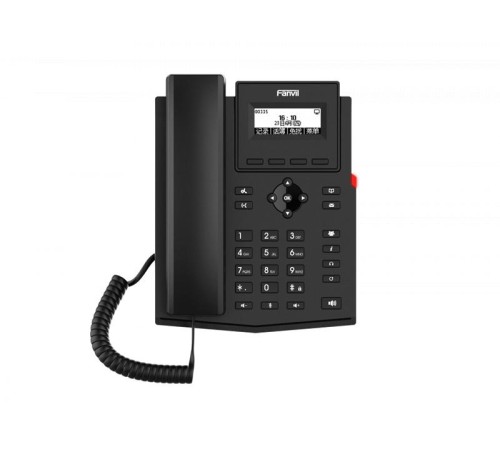 Телефон Fanvil X301W, 2 SIP-акк., 2,3", 132x64 Ч/Б экран, БП в компл., 2x100 Mbps, Wi-Fi Телефон Fanvil X301W, 2 SIP-акк., 2,3", 132x64 Ч/Б экран, БП в компл., 2x100 Mbps, Wi-Fi