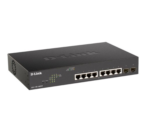 Коммутатор/ EasySmart L2 Switch 8х1000Base-T PoE, 2x1000Base-X SFP, PoE Budget 130W