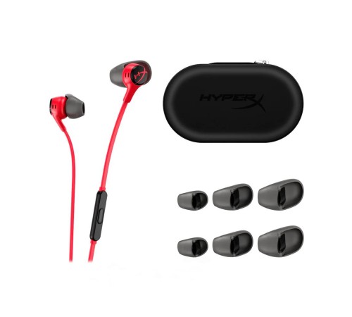 Проводные наушники/ HyperX Cloud Earbuds II Red, проводные наушники (705L8AA, CEB007)