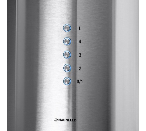 Вытяжка MAUNFELD/ Вытяжка MAUNFELD, настенная, производительность 1000 м3/ч, 4 скорости, электронное управление, энергоэффективность В, уровень шума 52 дБ, цвет нержавеющая сталь