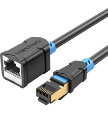 Патч-корд удлинитель Vention прямой SSTP cat.6, RJ45 - 2м. Черный