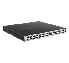 Коммутатор D-Link PROJ Настраиваемый L2 PoE-коммутатор, 48x1000Base-T PoE, 4хCombo 1000Base-T/SFP, PoE-бюджет 370 Вт, упрощенный интерфейс CLI