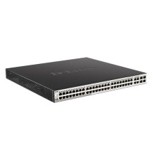 Коммутатор D-Link PROJ Настраиваемый L2 PoE-коммутатор, 48x1000Base-T PoE, 4хCombo 1000Base-T/SFP, PoE-бюджет 370 Вт, упрощенный интерфейс CLI