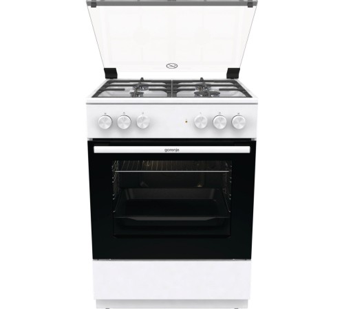 Плита GORENJE/ Тип плиты: комбинированная, Тип варочной поверхности: газовая, Цвет: белый, Гриль: Есть, Ширина, см: 60