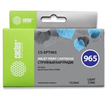-/ Картридж струйный Cactus CS-EPT965 T0965 светло-голубой (13мл) для Epson Stylus Photo R2880