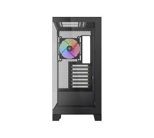 Корпус ПК без блока питания/ Case SAMA V50 Black, Midi-Tower, TG, 4x120mm ARGB, 2xUSB 3.0 + 1xUSB 3.1 Type-C, ATX, mATX, mITX Black