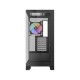 Корпус ПК без блока питания/ Case SAMA V50 Black, Midi-Tower, TG, 4x120mm ARGB, 2xUSB 3.0 + 1xUSB 3.1 Type-C, ATX, mATX, mITX Black