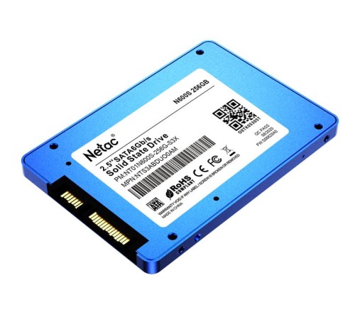 SSD накопитель Netac SSD N600S 256GB 2.5 SATAIII 3D NAND, 7mm, R/W up to 540/490MB/s, TBW 140TB, 5y wty SSD накопитель Netac SSD N600S 256GB 2.5 SATAIII 3D NAND, 7mm, R/W up to 540/490MB/s, TBW 140TB, 5y wty