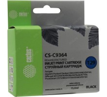 -/ Картридж струйный Cactus CS-C9364 №129 черный (15мл) для HP PS 8053/8753/5943/2573/DJ 5900series