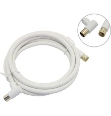 GCR Кабель 2.0m антенный (коаксиальный) Male F81 резьба / TV M угловой, GCR-52340