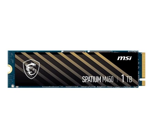 Твердотельный накопитель MSI SSD SPATIUM M450, 1000GB, M.2(22x80mm), NVMe, PCIe 4.0 x4, 3D TLC, R/W 3400/2500, IOPs , TBW 350, DWPD 0.19 (5 лет) Твердотельный накопитель MSI SSD SPATIUM M450, 1000GB, M.2(22x80mm), NVMe, PCIe 4.0 x4, 3D TLC, R/W 3400/2500, IOPs , TBW 350, DWPD 0.19 (5 лет)