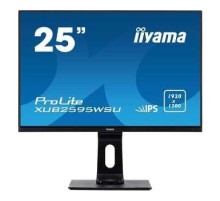 Монитор LCD 25'' 16:10 1920х1200(WUXGA) IPS, 300cd/m2, 1000:1, 5M:1, 4ms, VGA, HDMI, DP, USB-Hub, Height adj, Tilt, Swivel, Speakers, 3Y, Black (Вскрытая упаковка)