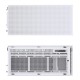 Корпус без блока питания/ Case JONSBO D41 MESH, Midi-Tower, TG, no fan, 1xUSB-A 3.2 + 1xUSB-C 3.2, ATX, mATX White