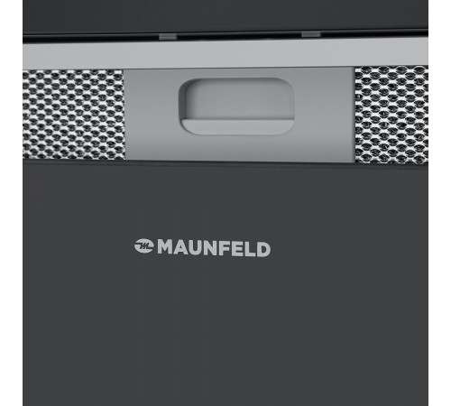 ВЫТЯЖКА MAUNFELD FANTASY LIGHT 60 Black/ ширина 600 мм, полновстраиваемая, сенсорное управление, 3 скорости, 800 м3/ч, 40 дБ, светодиодное LED освещение, опция: угольный фильтр CF190C, черный цвет