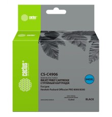-/ Картридж струйный Cactus CS-C4906 №940XL черный (72мл) для HP DJ Pro 8000/8500