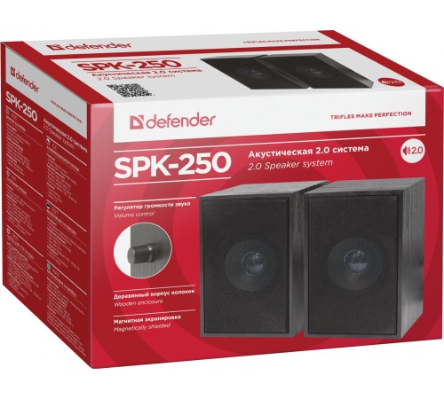 Defender Акустическая 2.0 система SPK 250 8 Вт, питание от сети 220