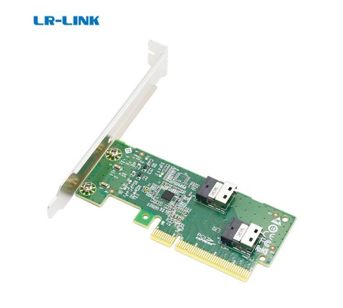 Адаптер для SSD/ PCIe x8 to Two SlimSAS SFF-8654 4i Adapter Адаптер для SSD/ PCIe x8 to Two SlimSAS SFF-8654 4i Adapter