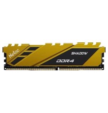 Оперативная память Netac Shadow 16GB DDR4-3200 (PC4-25600) C16 16-20-20-40 1.35V XMP Memory module (DIMM) Yellow