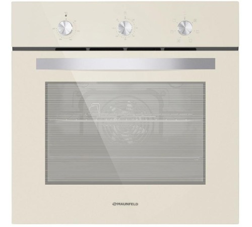 Шкаф духовой электрический MAUNFELD EOEC.586BG/ Духовой шкаф, Тип: электрический 60 см, 58 л, таймер, 7 функций, электрический гриль, конвекция, механическое управление, гидролизная очистка, энергоэффективность А, цвет слоновая кость
