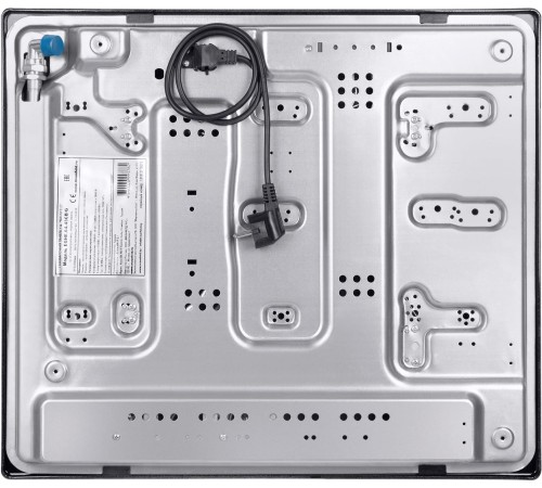 Встраиваемые газовые панели MAUNFELD/ Варочная панель, газ, 60 см, механическое управление, 4 конфорки, электроподжиг, газ-контроль, WOK-конфорка, черный