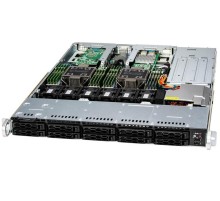 Серверная платформа Supermicro SuperServer 1U 121C-TN10R noCPU(2)4th/5th Gen(MCC Carrier)/TDP 350W/no DIMM(16)/10 SAS/SATA(AOC-S3916L)/2x10Gb/2x860W/SFT-DCMS-SINGLE/2nd config