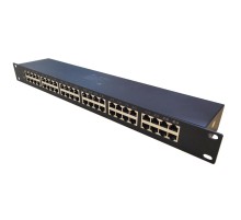 Устройство грозозащиты Gigabit Ethernet PoE на 24 канала/ Устройство грозозащиты Gigabit Ethernet PoE на 24 канала. Тип разъемов: RJ45(8P8C). Поддержка PoE IEEE 802.3af/at/bt до 90W. Скорость передачи данных: 10/100/1000 Мбит/c. Защищаемые пины: 1,2,3,6 4