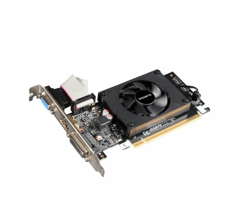 Видеокарта/ VGA GIGABYTE NVIDIA GeForce GT 710 2GB, DDR3/64-bit, PCIe 2.0, 1xD-Sub, 1xDVI-D, 1xHDMI 1.4, 1-slot