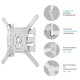 ONKRON кронштейн для телевизора 32"-65" наклонно-поворотный, белый M4