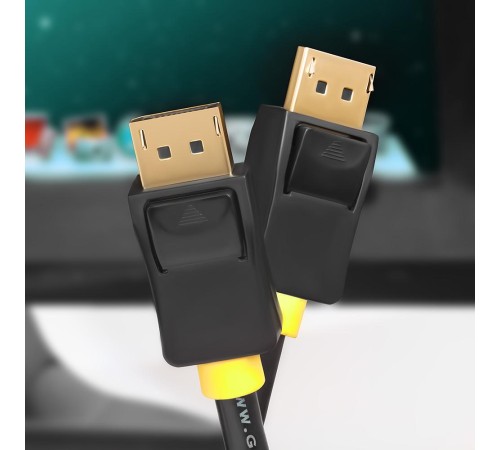 Greenconnect Кабель 1.5m DisplayPort v1.2, 20M/20M, черный, 28/28 AWG, GCR-50709 Greenconnect Кабель 1.5m DisplayPort v1.2, 20M/20M, черный, 28/28 AWG, GCR-50709
