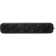 Удлинитель с заземлением Defender M550 5.0 м, 5 розеток, черный/ Power supply grounded Defender M550 5.0 m, 5 outlets, black