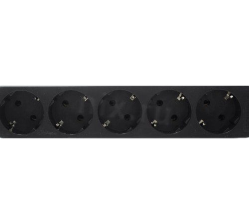 Удлинитель с заземлением Defender M550 5.0 м, 5 розеток, черный/ Power supply grounded Defender M550 5.0 m, 5 outlets, black