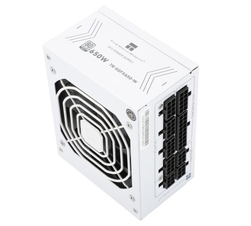 Блок питания 650W/ Power Supply Thermalright, 650W 80+ Gold (SFX, 3.1, Full modular, 1x24(20+4)pin, 1xCPU 8(4+4)pin, 2xPCIe*2 8(6+2)pin, 3xSATA3, 3xMOLEX4pin, Active, 92x92mm, 100x125x64mm, APFC, OPP, OVP, OTP, OCP, SCP, UVP, white) Блок питания 650W/ Power Supply Thermalright, 650W 80+ Gold (SFX, 3.1, Full modular, 1x24(20+4)pin, 1xCPU 8(4+4)pin, 2xPCIe*2 8(6+2)pin, 3xSATA3, 3xMOLEX4pin, Active, 92x92mm, 100x125x64mm, APFC, OPP, OVP, OTP, OCP, SCP, UVP, white)