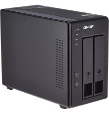 Полка расширения сетевого хранилища без дисков/ channel QNAP DAS TR-002 2-Bay 2.5/3.5 SATA  Type-C USB 3.1 Gen 1 (5 Gb/s ) Direct Attached Storage with Hardware RAID