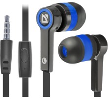 Defender Гарнитура для смартфонов Pulse 420 черный + синий, вставки