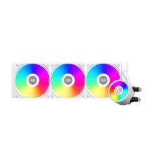 Система охлаждения/ Water Cooling System PCCooler DA360 Pro ARGB WH (300W, 360mm, White, ARGB/ Fans: 3x120mm, 75.8CFM, 33.7dBA, 2200RPM/ Pump height 57mm, 28dBA, 3000RPM, Rad thickness 27mm/ S: 1851, 1700, 1200, 20XX, 115X, AM5, AM4)