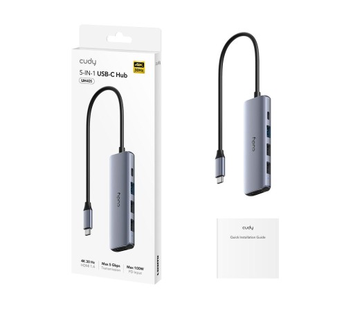 Адаптер/ 5-IN-1 USB-C Hub with 4K HDMI Адаптер/ 5-IN-1 USB-C Hub with 4K HDMI