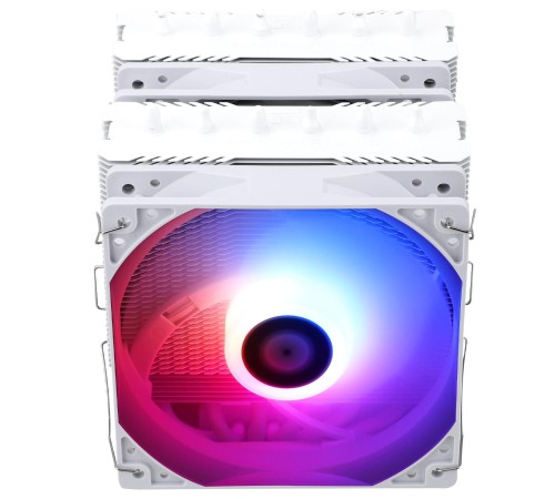 Кулер для процессора/ CPU Cooler Thermalright Peerless Assassin 120 SE White ARGB (4-pin PWM, 155mm, Ni/CU, 6x6mm, ARGB, 2x120mm, 66.17CFM, 25.6dBA, 1550RPM, S: 1700, 1200, 115X, AM5, AM4)