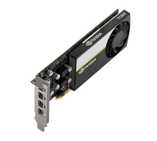 Видеокарта/ VGA NVIDIA T1000, 4 GB GDDR6/128 bit, PCI Express 4.0 x16, 4x mDP, BLK