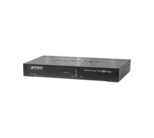 VC-234 конвертер Ethernet в VDSL2, внешний БП/ 100/100 Mbps Ethernet (4-Port LAN) to VDSL2 Bridge - 30a profile VC-234 конвертер Ethernet в VDSL2, внешний БП/ 100/100 Mbps Ethernet (4-Port LAN) to VDSL2 Bridge - 30a profile