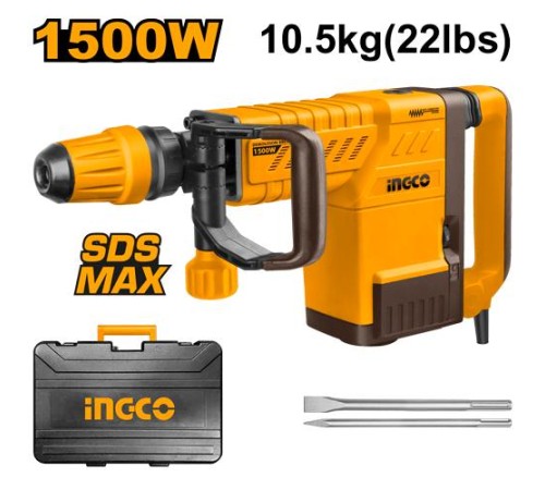 Отбойный молоток 1500Вт SDS-Max 6-25 Дж кейс SUPER INGCO PDB15006 Отбойный молоток 1500Вт SDS-Max 6-25 Дж кейс SUPER INGCO PDB15006