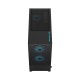 Корпус ПК без блока питания/ Case Fractal Design Pop Air RGB Cyan Core TG Clear Tint, Midi-Tower, 3x120mm RGB, 2xUSB-A 3.2 ATX, mATX, mITX Black/Cyan