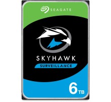 Жесткий диск/ HDD Seagate SATA3 6Tb Video 24x7 SkyHawk 256Mb 1 year warranty