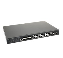 Коммутатор/ OSNOVO Управляемый L3 коммутатор Gb Ethernet на 16xGE RJ-45 + 8xGE Combo (RJ-45 + SFP) + 4x10G SFP+ Uplink. Уровень управления L3 (Full managed), 19" крепление в комплекте. Встроенная грозозащита 3kV.