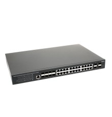 Коммутатор/ OSNOVO Управляемый L3 коммутатор Gb Ethernet на 16xGE RJ-45 + 8xGE Combo (RJ-45 + SFP) + 4x10G SFP+ Uplink. Уровень управления L3 (Full managed), 19" крепление в комплекте. Встроенная грозозащита 3kV.