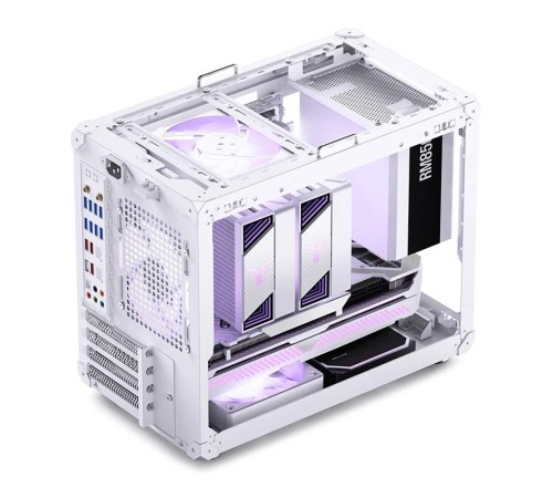 Корпус без блока питания/ Case JONSBO C6 MAX Handle, Mini-Tower, TG, no fan, 1xUSB-A 3.0 + 1xUSB-C 3.1, mATX, mITX White