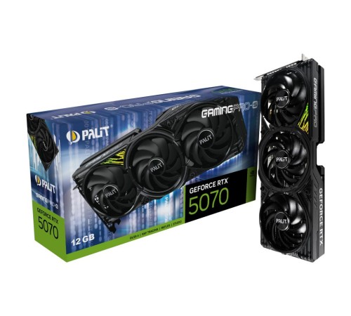 Видеокарта/ Palit RTX5070 12GB GAMING PRO-S 12GB Видеокарта/ Palit RTX5070 12GB GAMING PRO-S 12GB